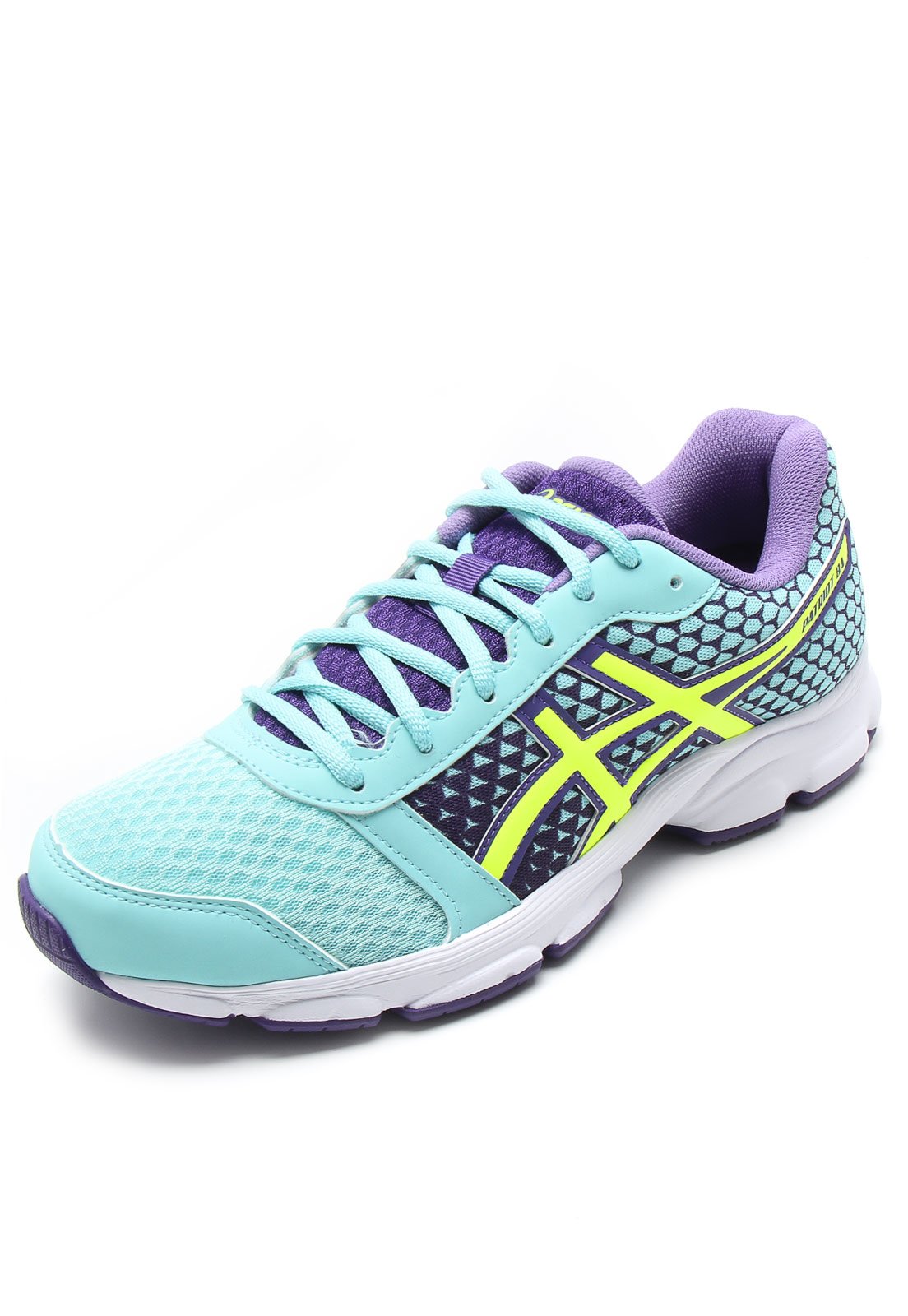 asics roxo e verde
