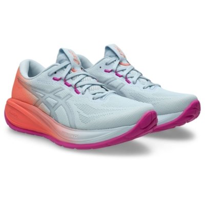 Tênis ASICS GEL-Cumulus 28 - Feminino - Azul/Rosa