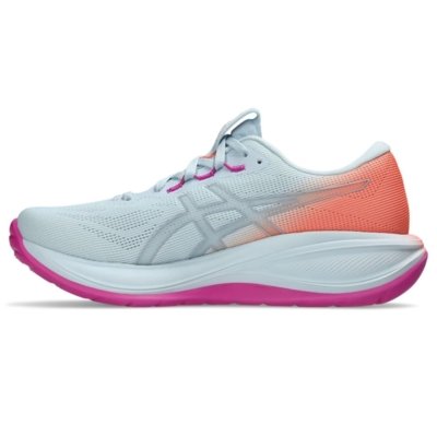 Tênis ASICS GEL-Cumulus 28 - Feminino - Azul/Rosa