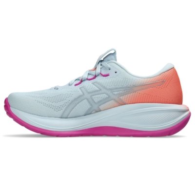 Tênis ASICS GEL-Cumulus 28 - Feminino - Azul/Rosa