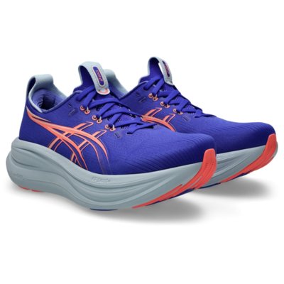 Tênis ASICS GEL Nimbus 28 - Feminino - Azul/Rosa
