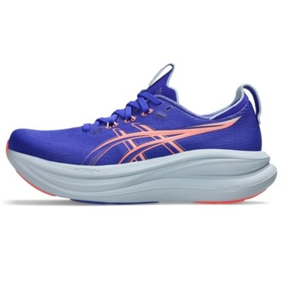 Tênis ASICS GEL Nimbus 28 - Feminino - Azul/Rosa