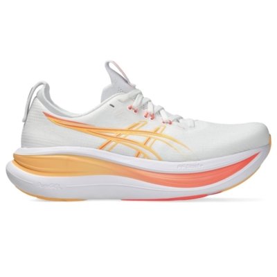 Tênis ASICS GEL Nimbus 28 - Feminino - Branco/Rosa
