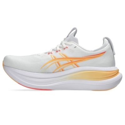 Tênis ASICS GEL Nimbus 28 - Feminino - Branco/Rosa