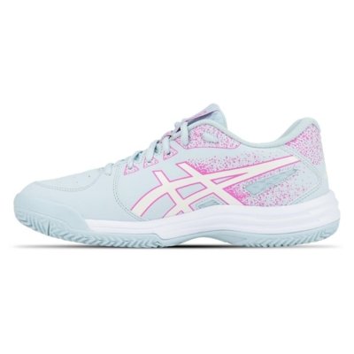 Tênis ASICS Gel-Backhand 2 Saibro - Feminino - Azul/Rosa