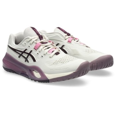 Tênis ASICS Gel-Resolution X - Feminino - Bege/Roxo