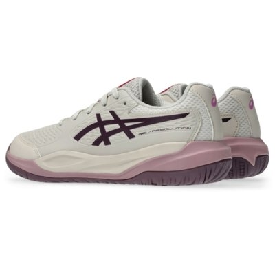 Tênis ASICS Gel-Resolution X Gs - Infantil - Bege/Roxo
