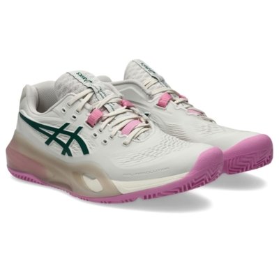 Tênis ASICS Gel-Resolution X Padel - Feminino - Bege/Verde