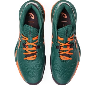 Tênis ASICS Gel-Resolution X Padel - Masculino - Verde/Laranja
