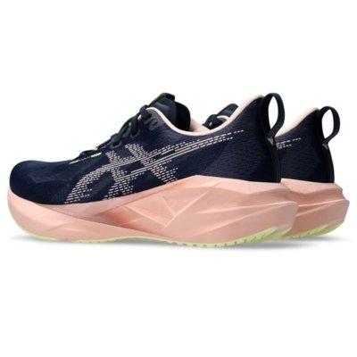 Tênis ASICS Novablast 5 - Feminino - Azul/Rosa