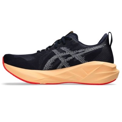 Tênis ASICS Novablast 5 - Masculino - Azul/Laranja