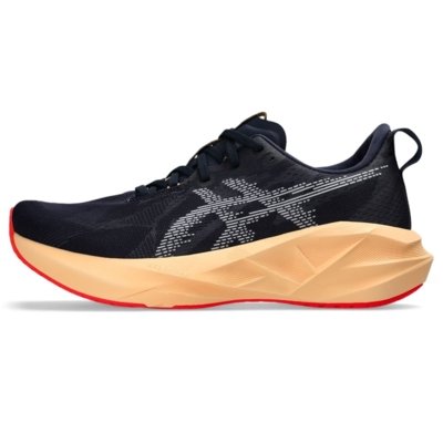 Tênis ASICS Novablast 5 - Masculino - Azul/Laranja