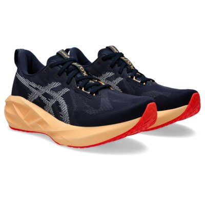 Tênis ASICS Novablast 5 - Masculino - Azul/Laranja