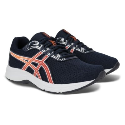 Tênis ASICS Raiden 4 - Masculino - Azul/Laranja