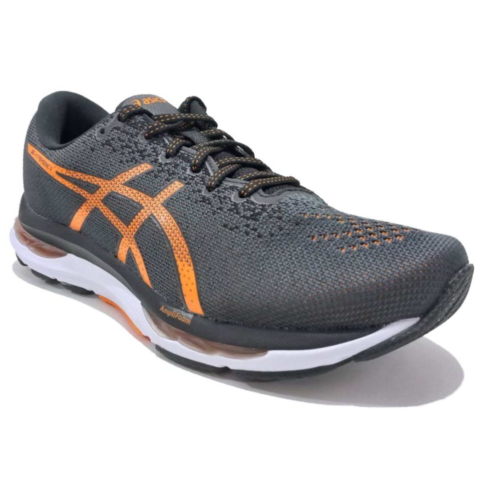 Tenis asics cinza e hot sale laranja