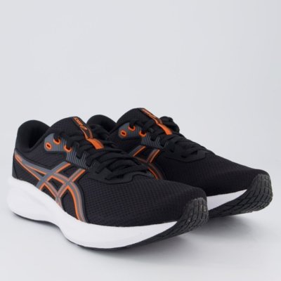 Tênis Asics Raiden 5 Preto e Laranja