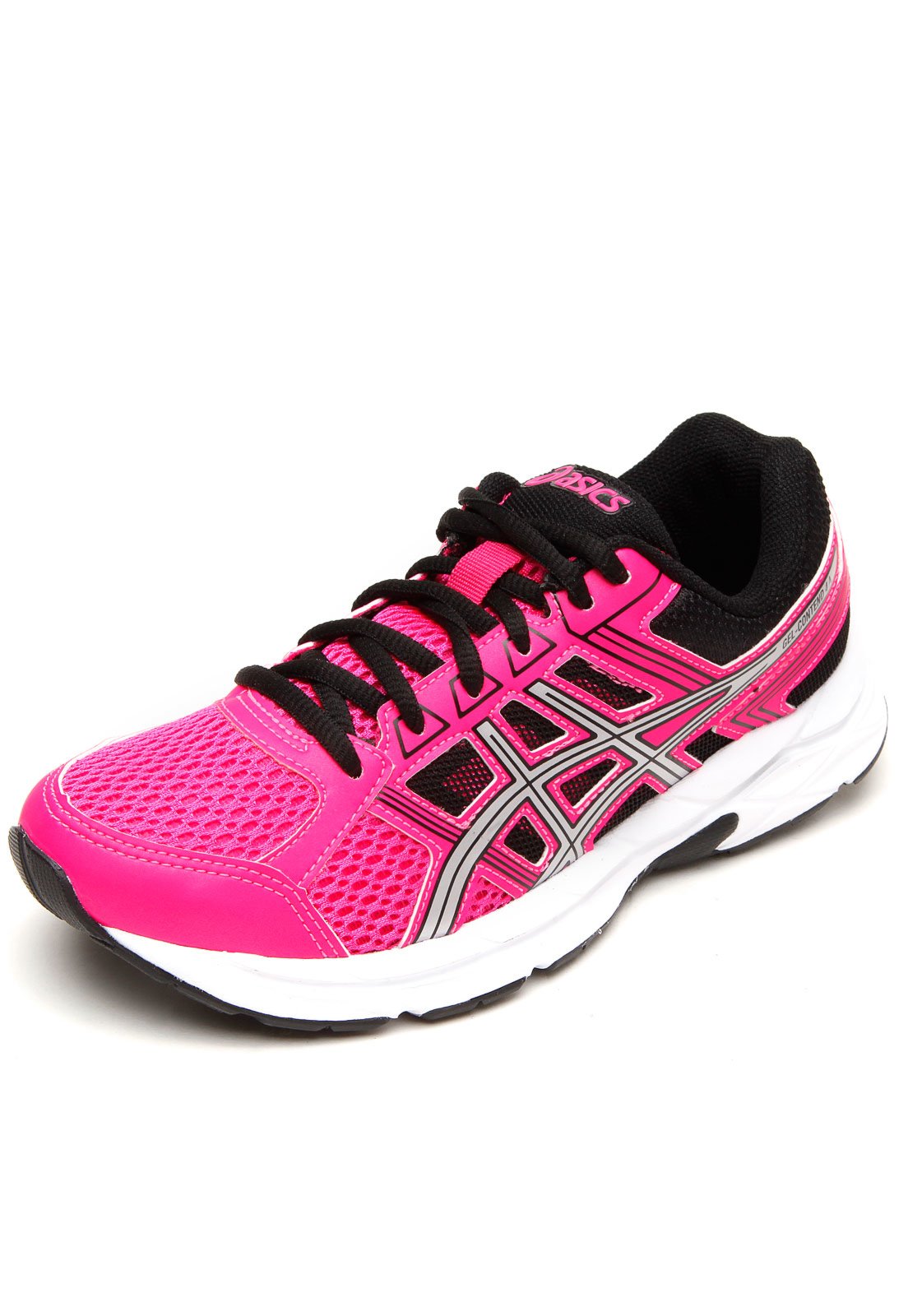 Asics gel shop preto e rosa