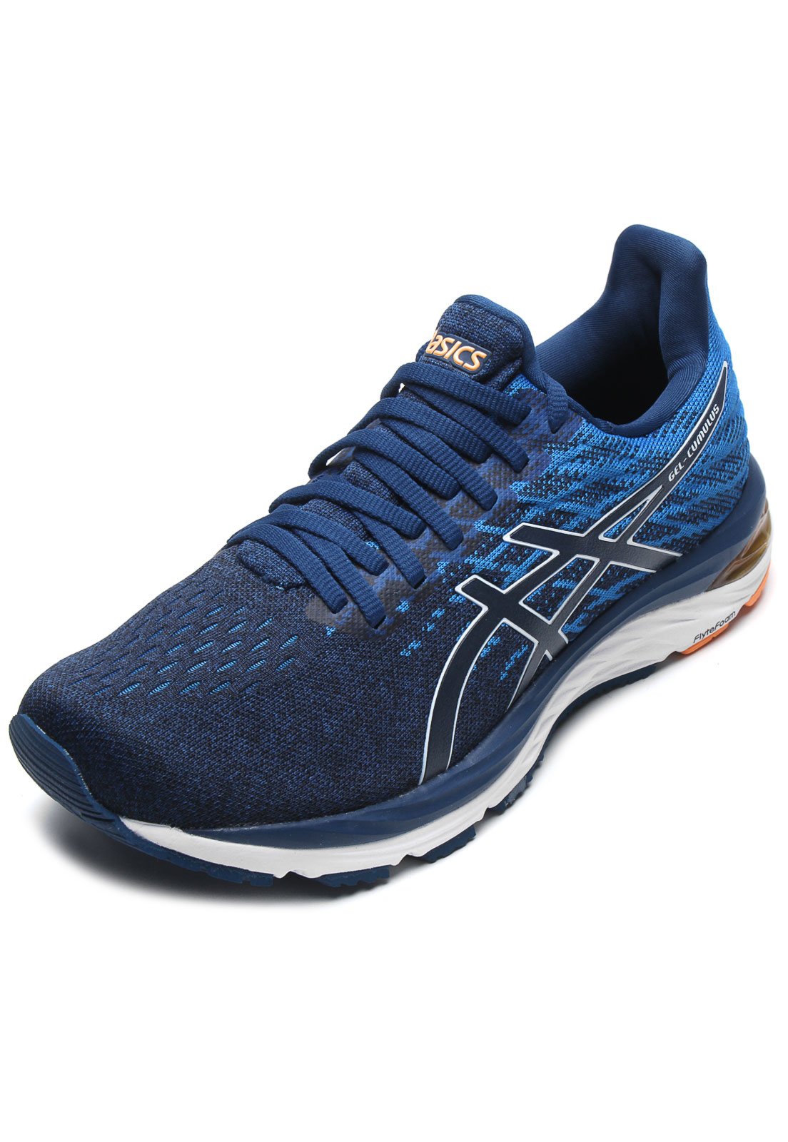 Tenis Asics Gel Cumulus 21 Knit Azul Compre Agora Dafiti Brasil