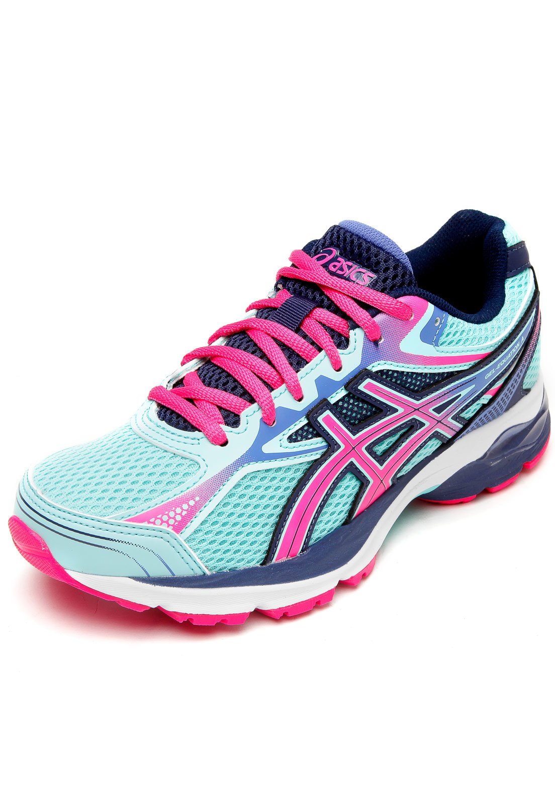 Tênis asics gel equation 9 feminino hot sale azul e rosa