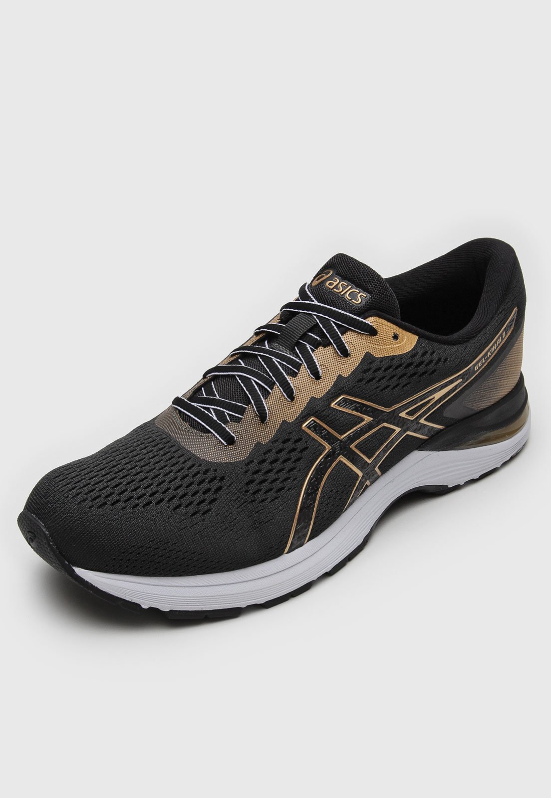 T nis Asics Gel Kihai 2 Preto Dourado Compre Agora Dafiti Brasil