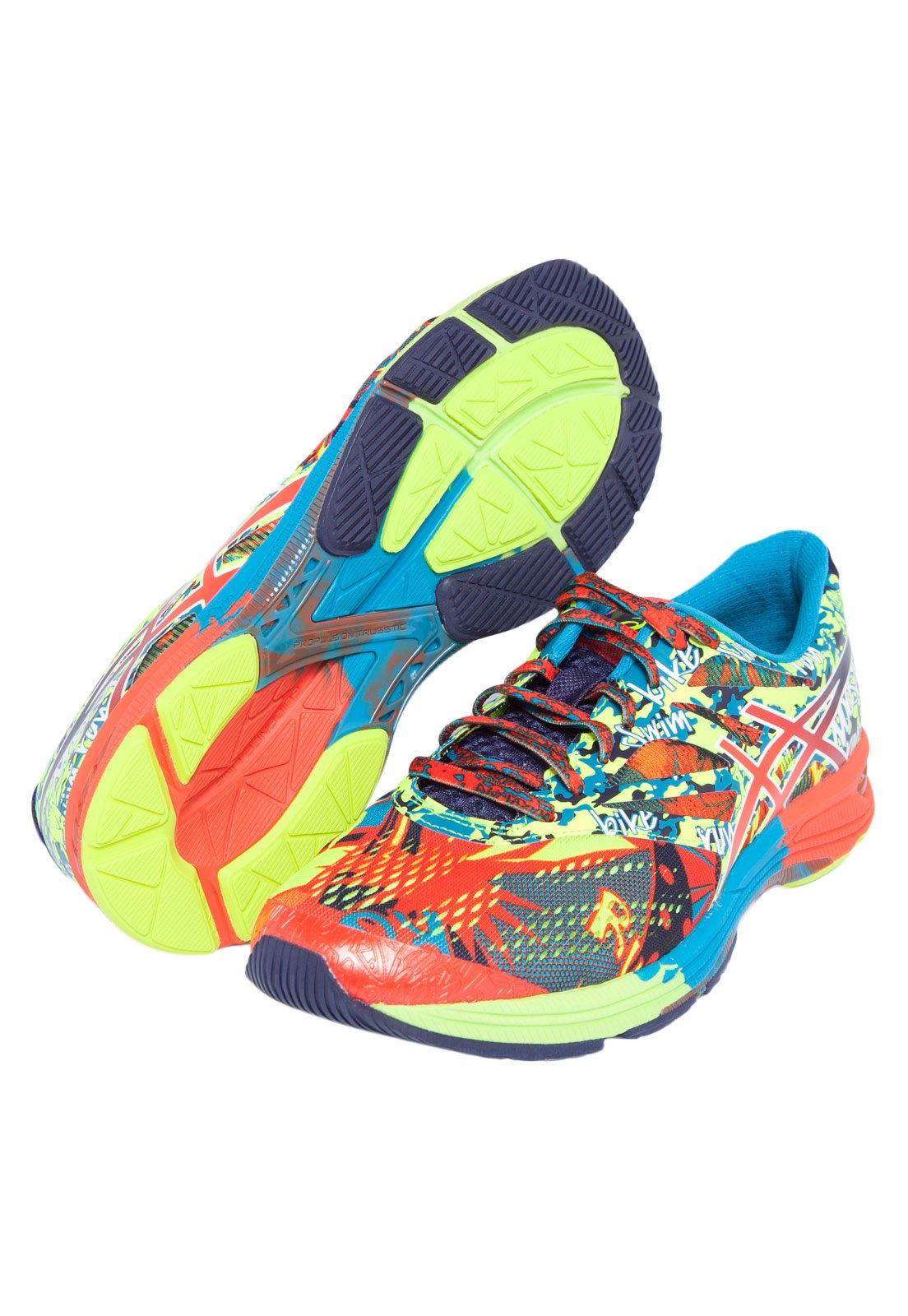 Tenis asics best sale gel feminino colorido