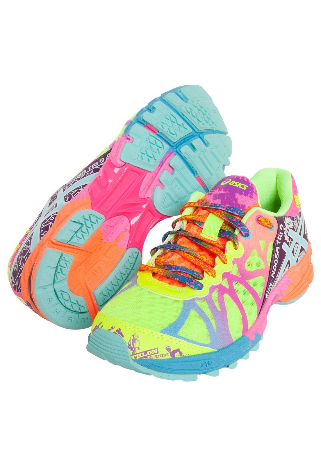 Tênis asics best sale feminino colorido