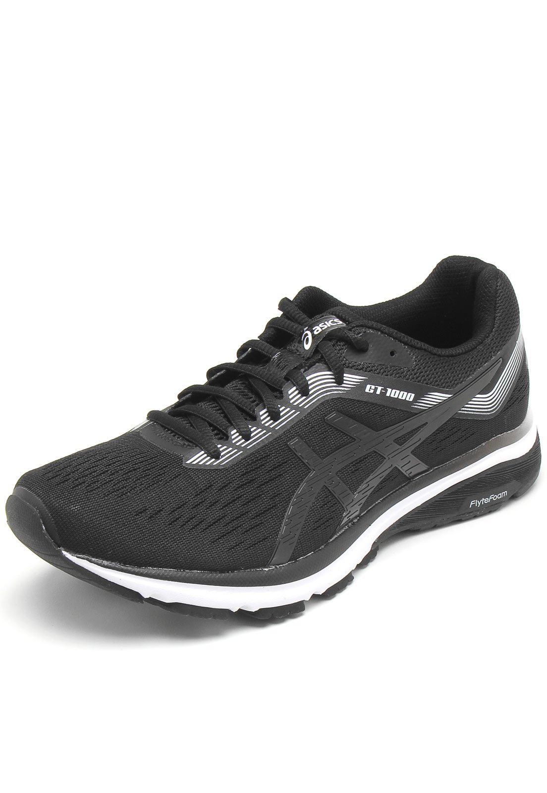 Tenis asics gt 1000 7 clearance masculino - cinza e preto