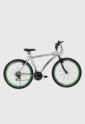 Menor preço em Bicicleta Aro 26 18M Jet Branco e Verde Athor Bikes