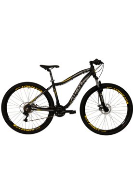 Bicicleta Top Aro 29 Orion 21V Shimano Freio A Disco T17 Amarelo Athor Bike Menor preço em Bicicleta Top Aro 29 Orion 21V Shimano Freio A Disco T17 Amarelo Athor Bike