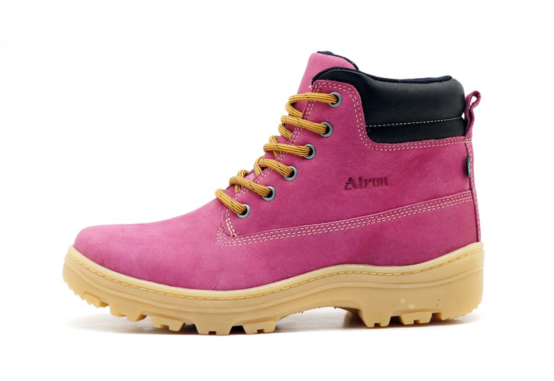 Bota Atron Shoes Adventure Ride Work em Couro Rosa - Compre Agora | Tricae  Brasil