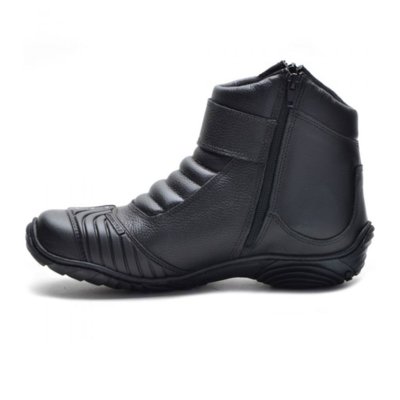 Bota Coturno Motociclista Atron Shoes com o Emblema BMW Preto Menor preço em Bota Coturno Motociclista Atron Shoes com o Emblema BMW Preto