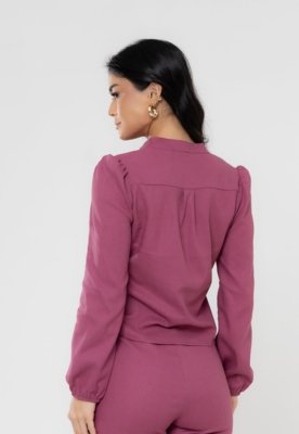 Calça Aura Suzi Linho Rosa