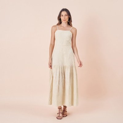 Vestido Auston Raegan Bege