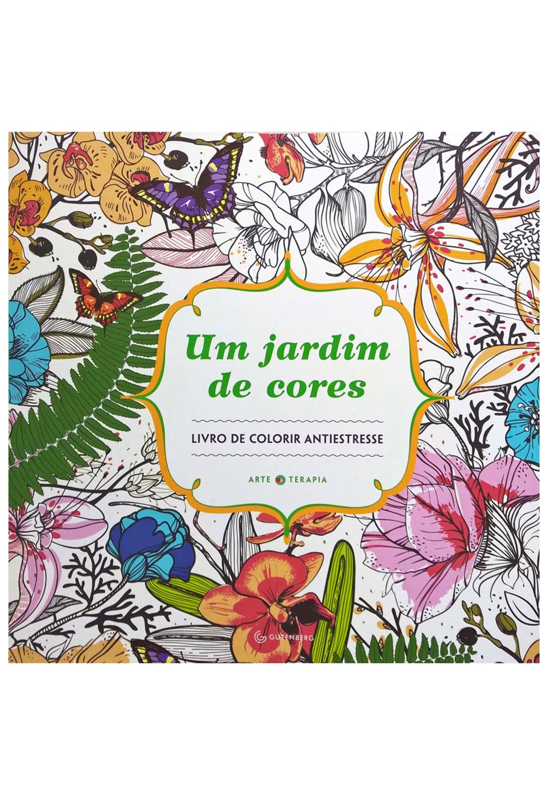 Livro de Colorir Adulto - Jardim do Amor - Acessório Fácil