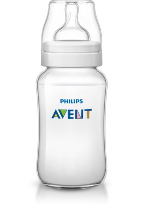 Mamadeira Clássica PP Avent 330ml Incolor Menor preço em Mamadeira Clássica PP Avent 330ml Incolor