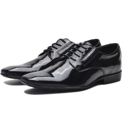 Sapato Social Avenue Couro Verniz Preto Menor preço em Sapato Social Avenue Couro Verniz Preto