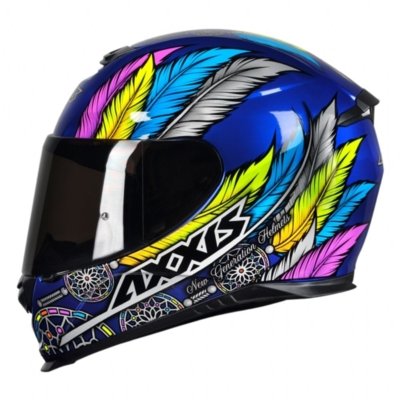 Capacete Axxis Eagle Dreams Azul e Cinza Multicolorido Menor preço em Capacete Axxis Eagle Dreams Azul e Cinza Multicolorido