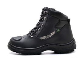 Bota Azimute Brasil 905 Coturno Motociclista Militar Em Couro Preta Menor preço em Bota Azimute Brasil 905 Coturno Motociclista Militar Em Couro Preta