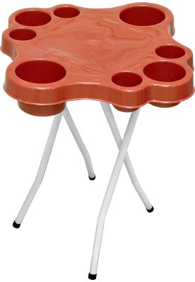Mesa Petisqueira Mix branco/vermelho AçoMix Menor preço em Mesa Petisqueira Mix branco/vermelho AçoMix