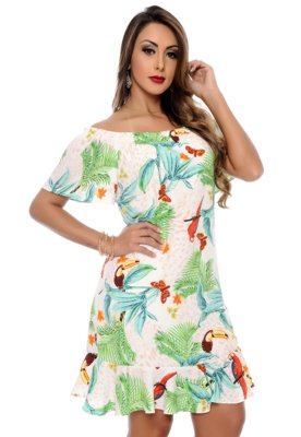 Vestido Ciganinha B Bonnie Tamara Est Tucano Menor preço em Vestido Ciganinha B Bonnie Tamara Est Tucano