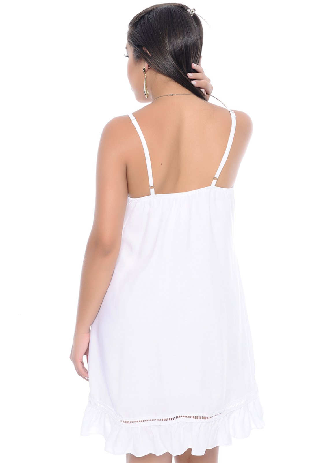 Vestido B'Bonnie Curto Yasmin Branco - Compre Agora | Dafiti Brasil