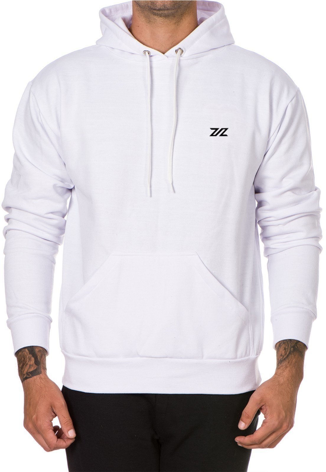 white moletom com capuz outfit mens