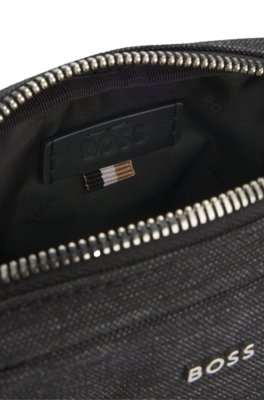 Bolsa Repórter Com Acabamentos Em Couro