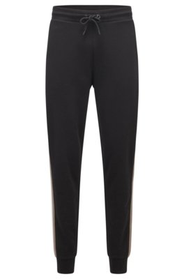 Calça Tracksuit Regular Fit Com Inserções Nas Costuras Laterais