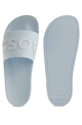 Chinelo Slide Com Logo Contrastante