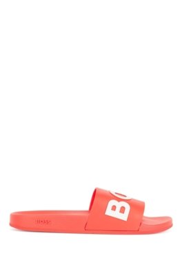 Chinelo Slide Com Logo Contrastante