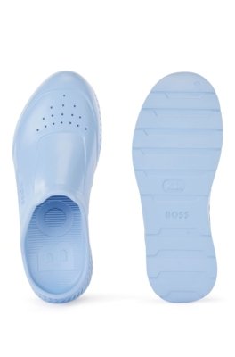 Chinelo Slide Emborrachado Com Logo Em Relevo