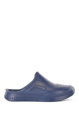Chinelo Slide Emborrachado Com Logo Em Relevo