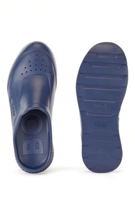 Chinelo Slide Emborrachado Com Logo Em Relevo