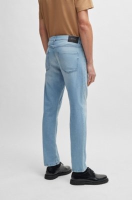 Jeans Slim Fit Em Denim Azul